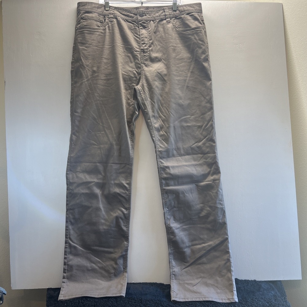 Prana NWT Mens 42 x36 Bridger Jeans‎ Brown Slim Fit Outdoors Stretch Denim